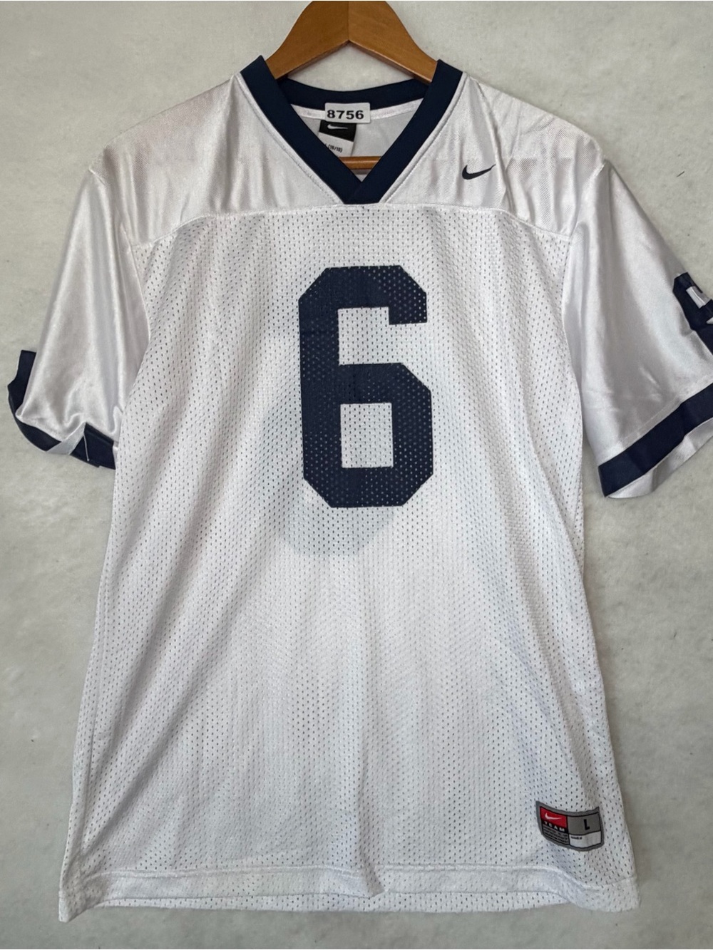 Vtg 90's Penn State Nittany Lions #6 NCAA Team Nike Football Jersey Youth L 8756
